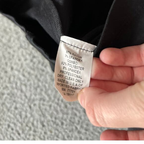 Betsy Johnson Pencil Mini Skirt Small Pull On Jersey Panel Black Cocktail Party - Picture 12 of 12